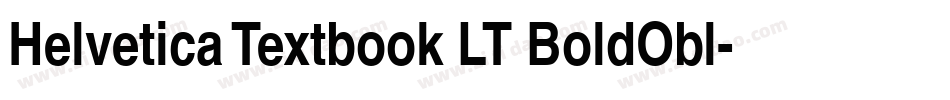 Helvetica Textbook LT BoldObl字体转换